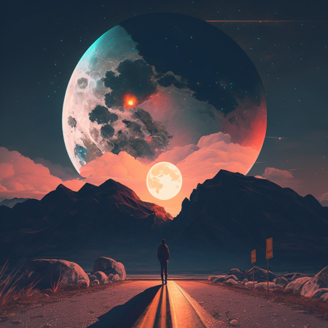 Midjourney Emoji - Foggy Emoji - Moon Image