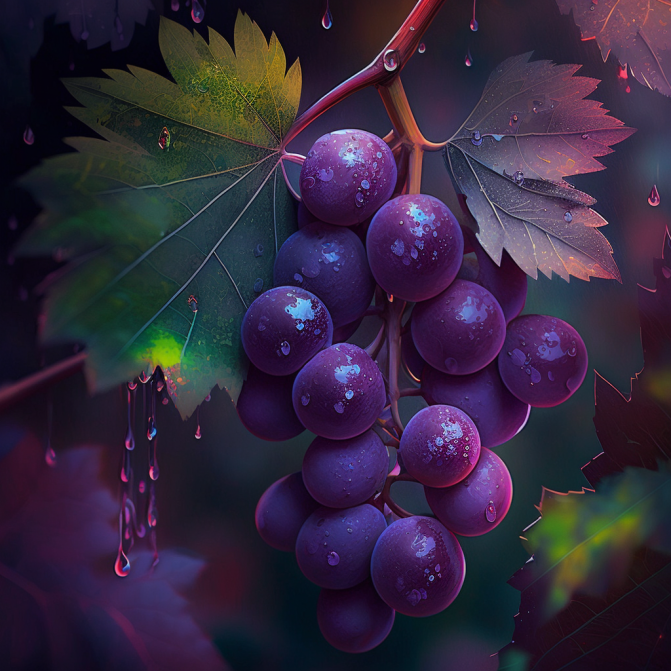 Midjourney Emoji - Grapes