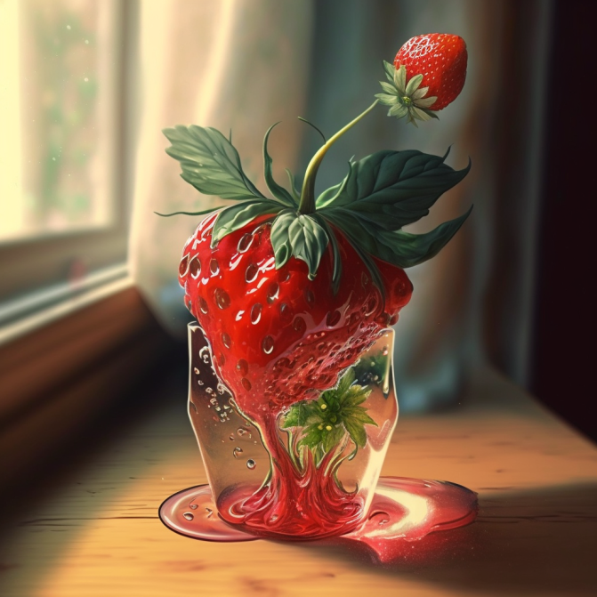 Midjourney Emoji - Strawberry