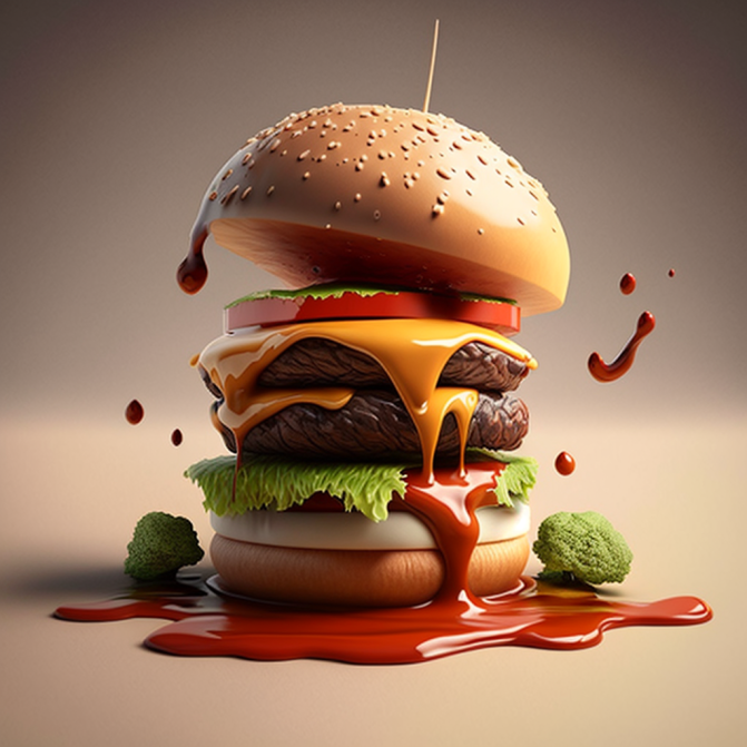 Midjourney Emoji - Hamburger