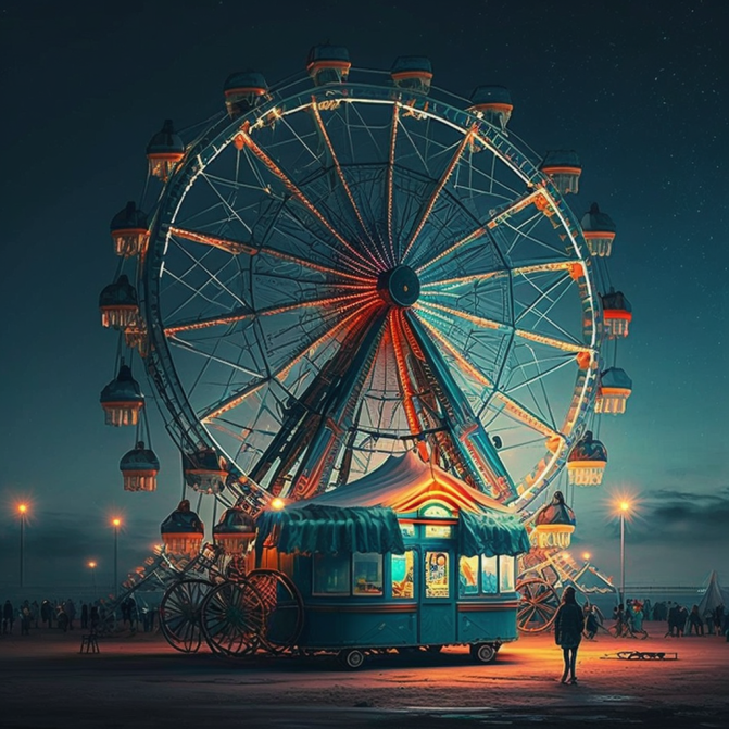 Midjourney Emoji - Ferris Wheel