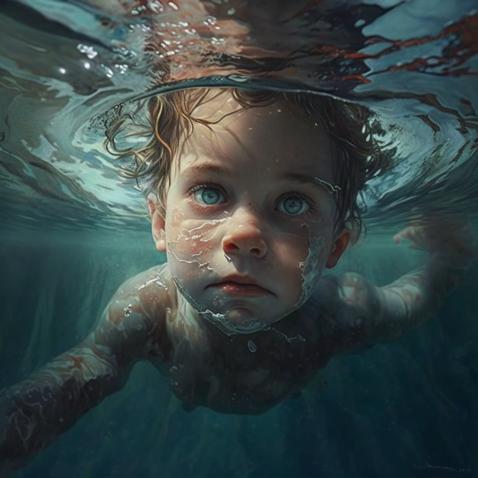 Midjourney Emoji - Person Swimming
