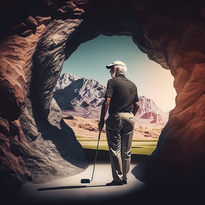 Midjourney Emoji - Person Golfing