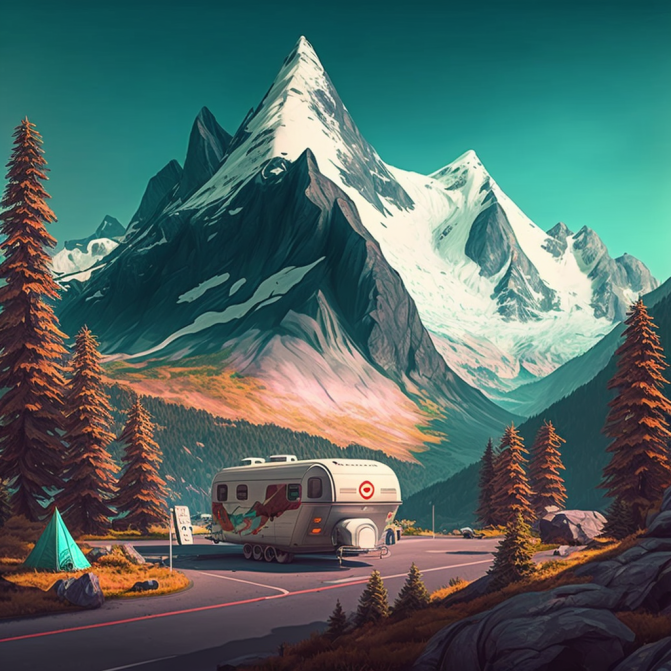 Midjourney Emoji - Mountain Snow