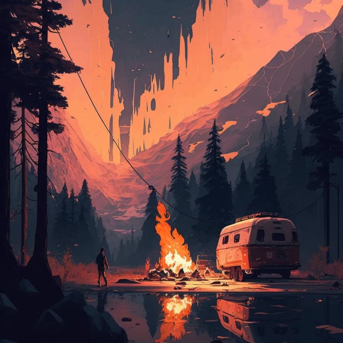 Midjourney Emoji - Camping