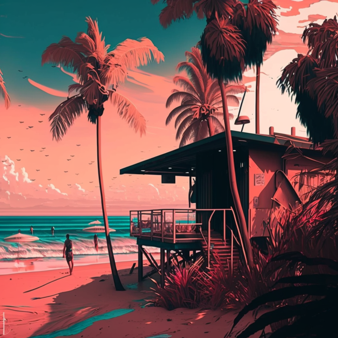 Midjourney Emoji - Beach