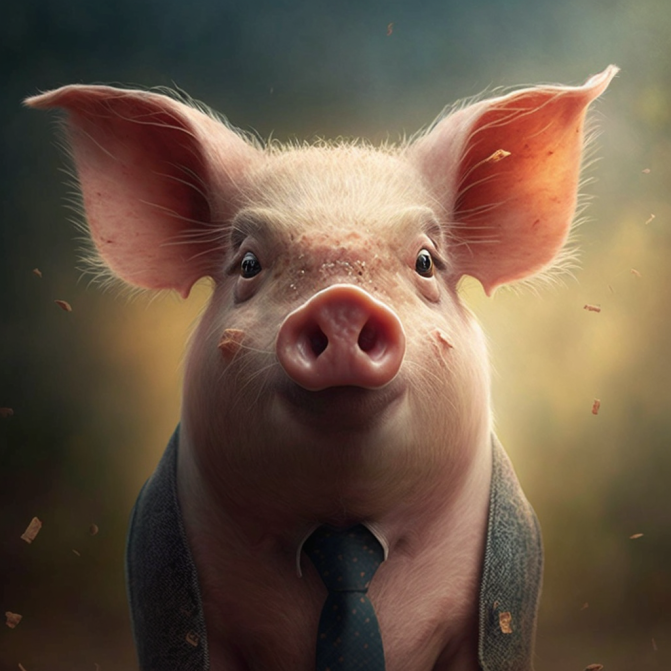 Midjourney Emoji - Pig