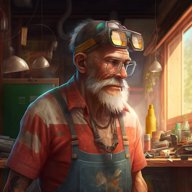 Midjourney Emoji - Man Factory Worker