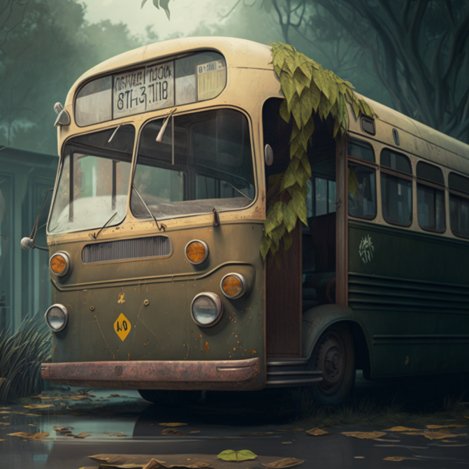 Midjourney Emoji - Bus