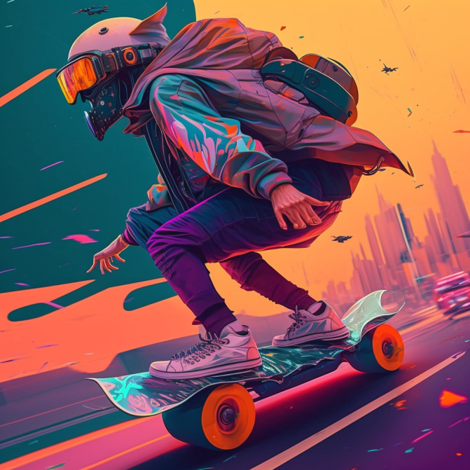 Midjourney Emoji - Skateboard